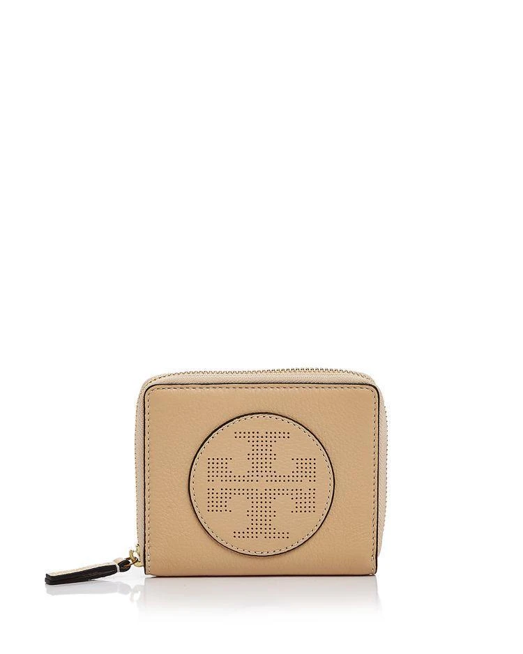 商品Tory Burch|Perforated Logo Zip Medium Leather Wallet,价格¥926,第1张图片