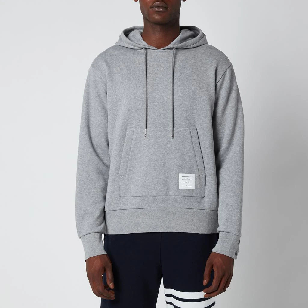 商品Thom Browne|Thom Browne Men's Tricolour Stripe Classic Loopback Hoodie - Grey,价格¥4579,第1张图片