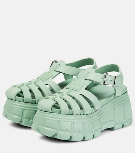 商品Miu Miu|Fisherman EVA厚底凉鞋,价格¥8644,第5张图片详细描述