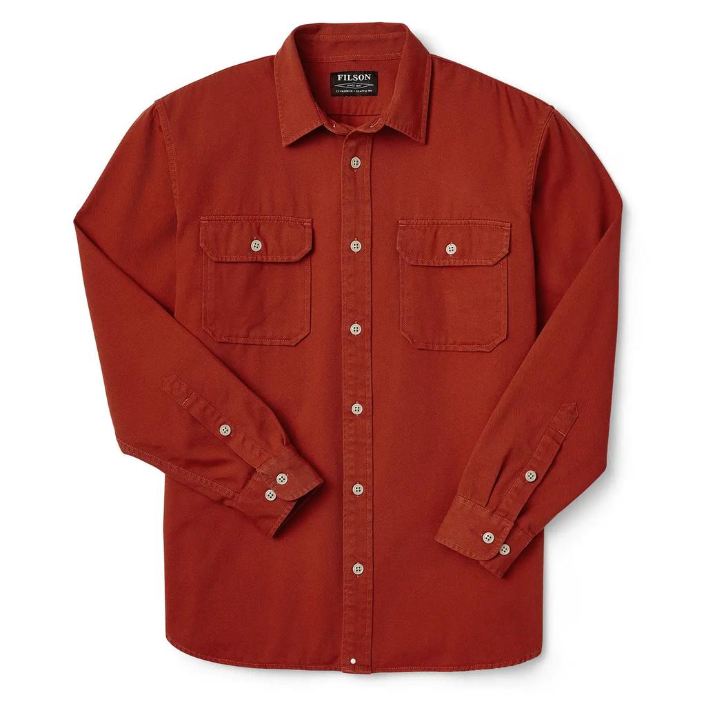 Filson Chino Twill Shirt Iron Rust商品第1张图片规格展示