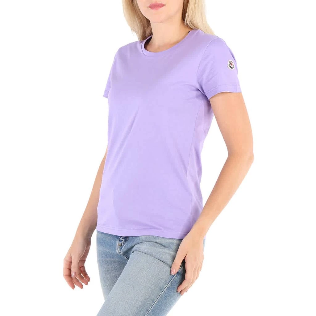 商品Moncler|Moncler Ladies Logo Patch Cotton T-Shirt In Purple, Size Large,价格¥833,第2张图片详细描述