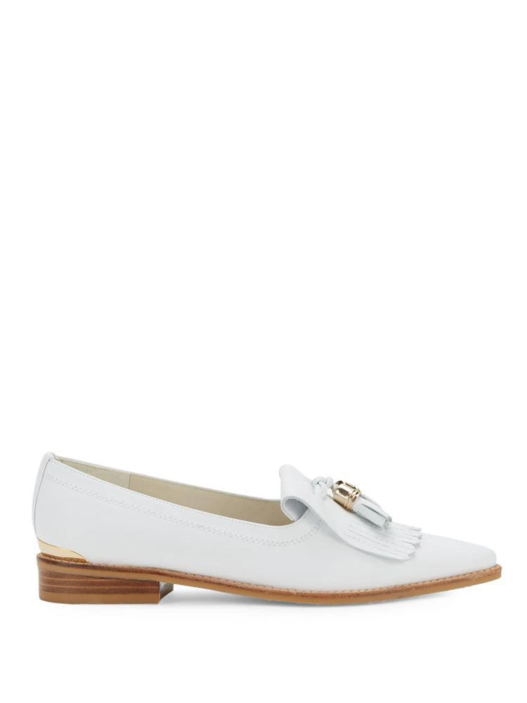 商品Stuart Weitzman|Verve Leather Tassle Loafers,价格¥786,第5张图片详细描述