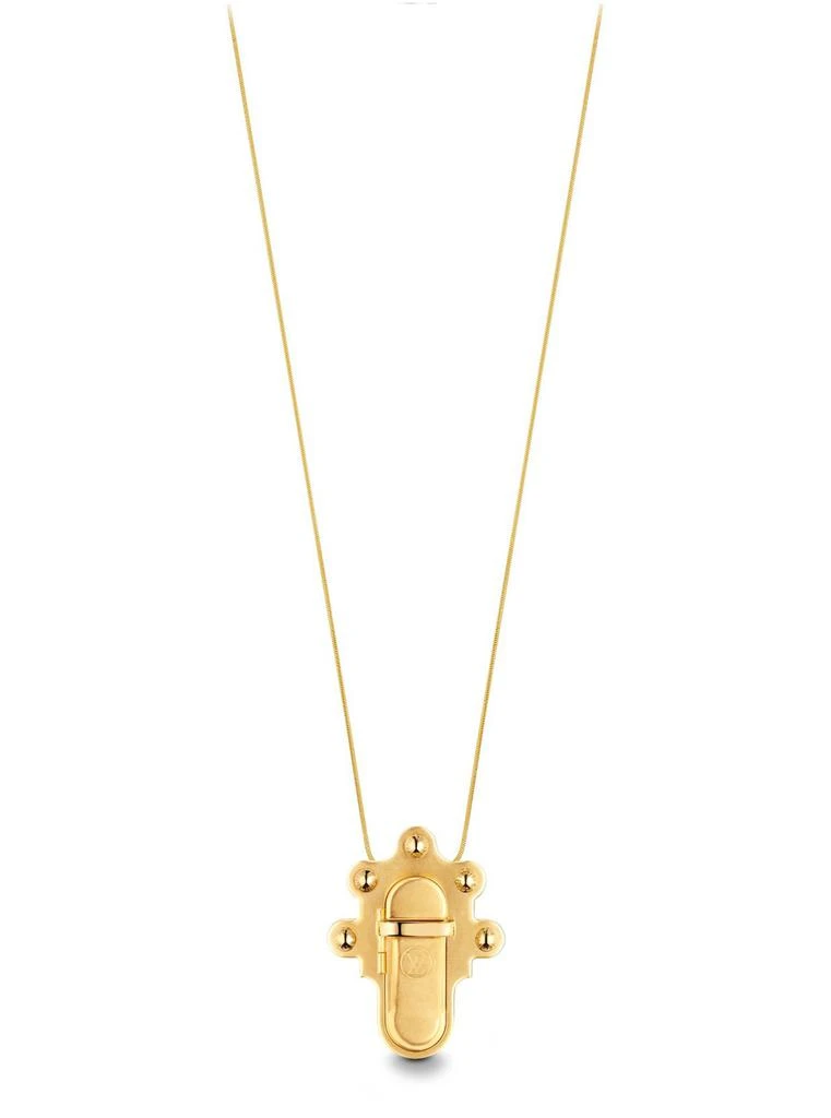 商品Louis Vuitton|Trunk Lock Pendant Necklace and Brooch,价格¥4277,第3张图片详细描述