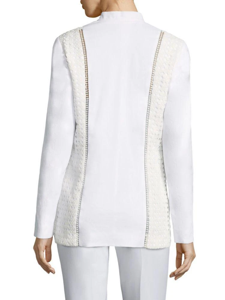 商品Tahari|Bonnie Lace Inset Blazer,价格¥3574,第2张图片详细描述