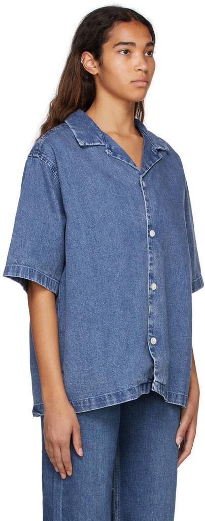 商品Levi's|Blue Cotton Shirt,价格¥589,第4张图片详细描述