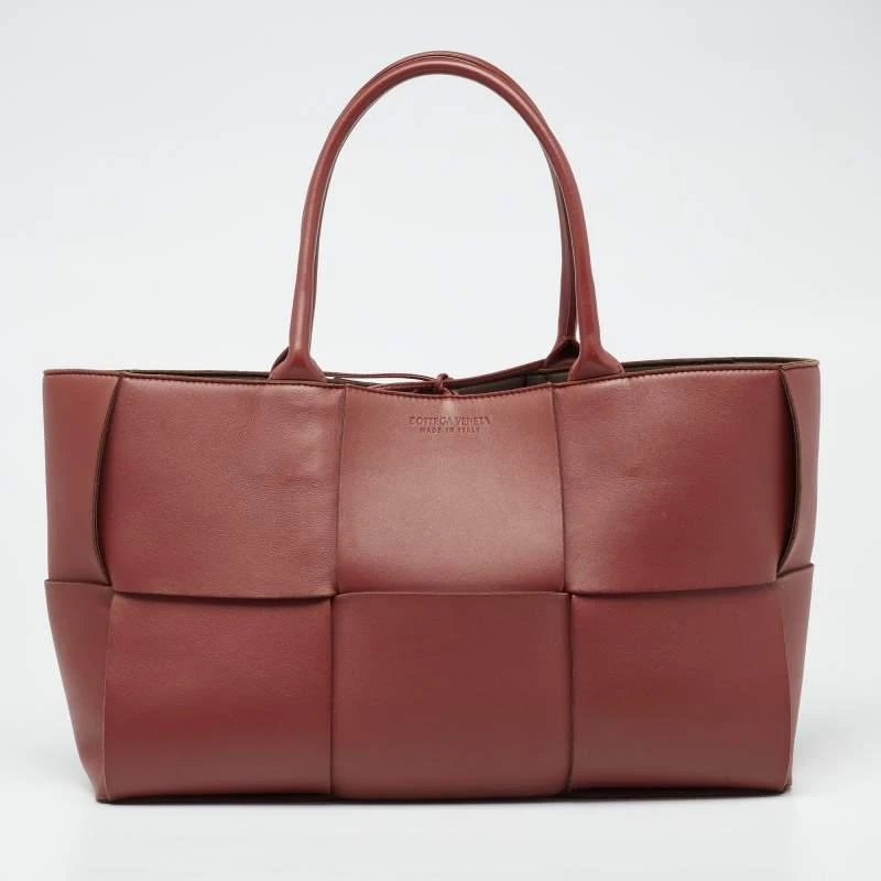 商品[二手商品] Bottega Veneta|Bottega Veneta Rust Brown Leather Arco Tote,价格¥8514,第1张图片