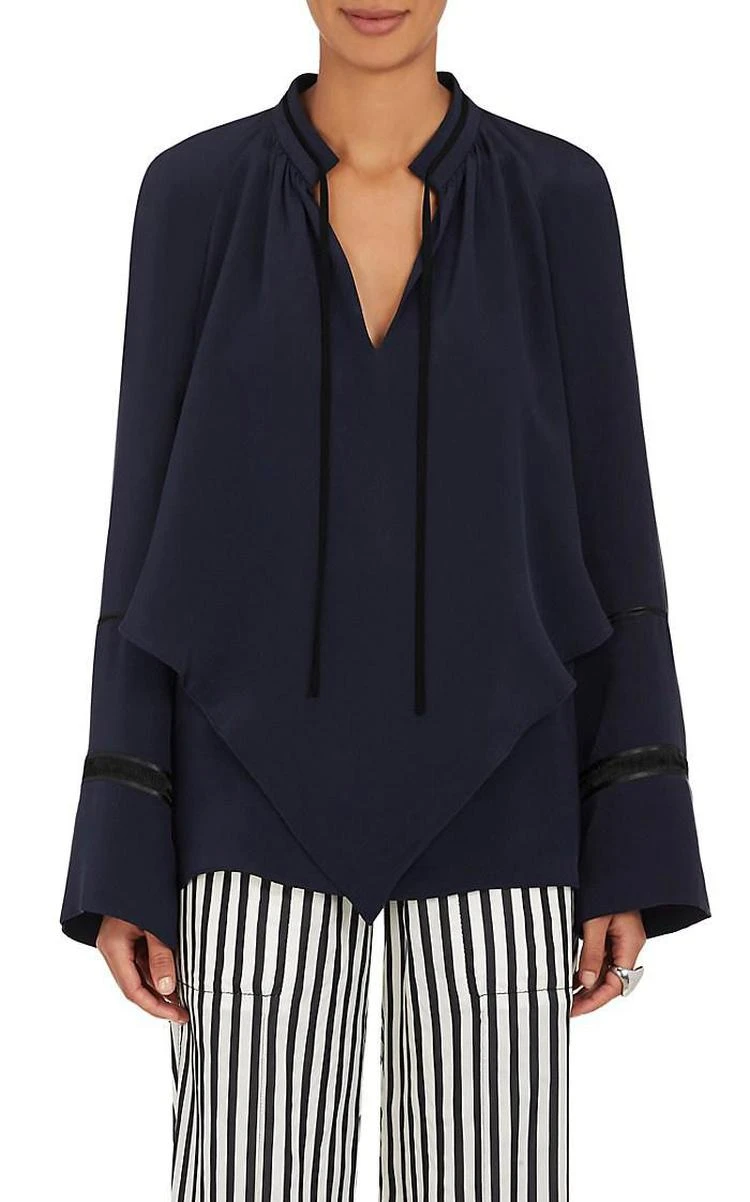 商品Derek Lam|Silk Crepe Double-Layered Tieneck Blouse,价格¥6717,第1张图片