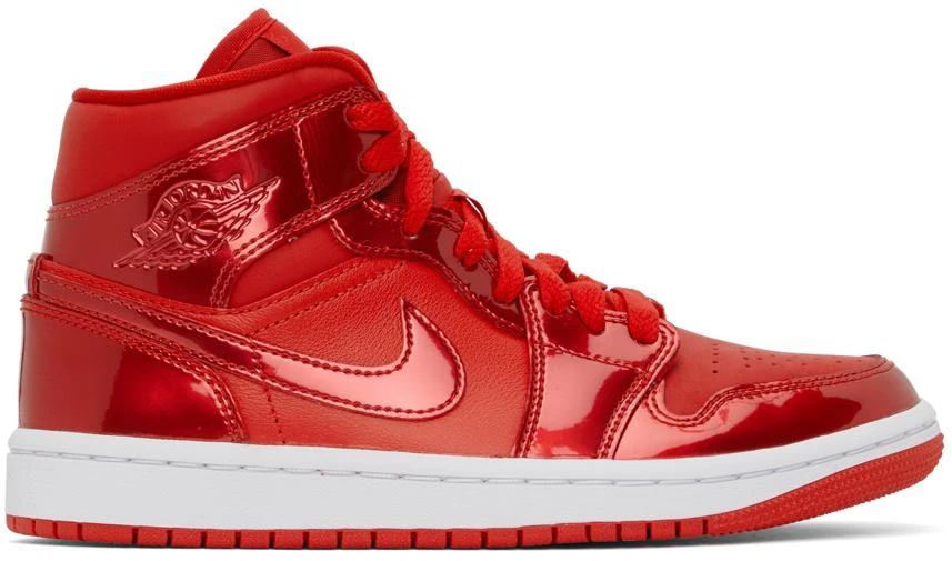商品Jordan|Red Air Jordan 1 Mid Sneakers,价格¥849,第1张图片