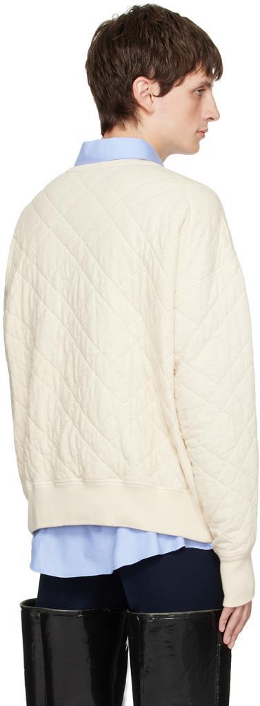 商品MAISON MARGIELA|Off-White Quilted Sweatshirt,价格¥2201,第5张图片详细描述
