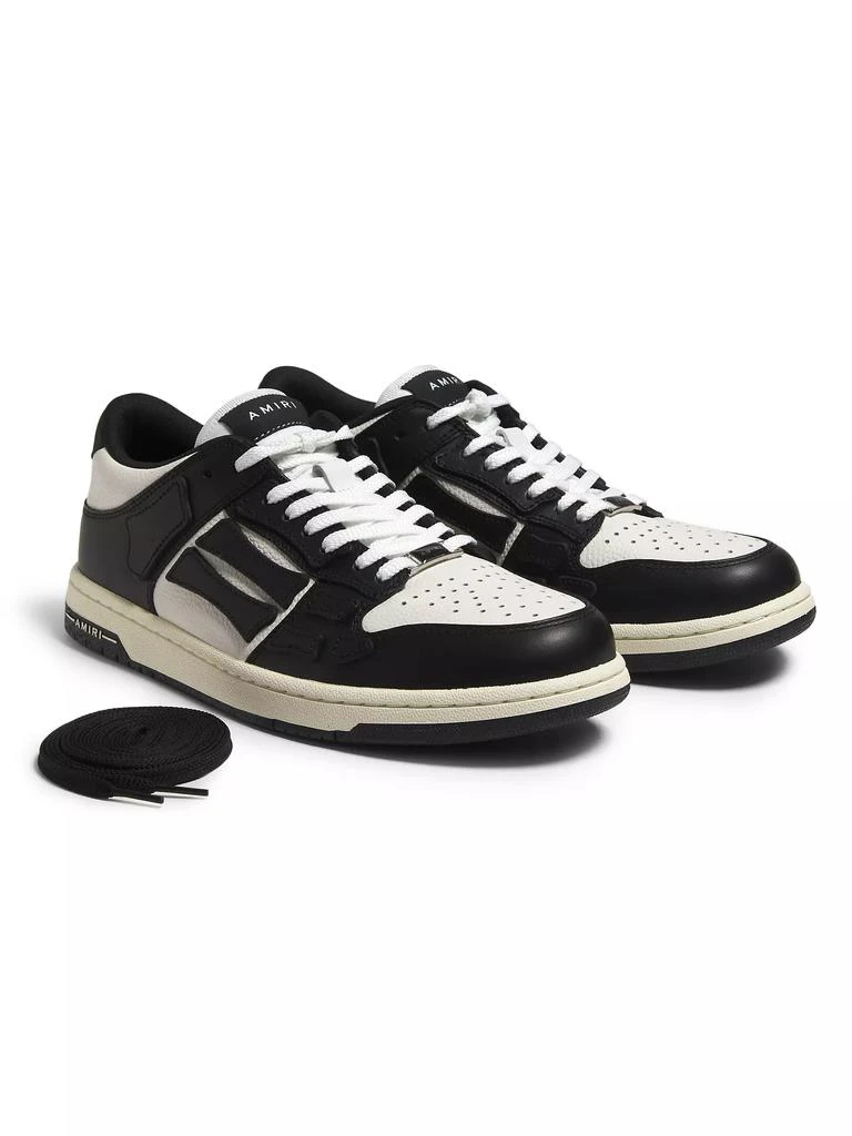 商品AMIRI|Skel-Top Low Leather Sneakers,价格¥3425,第2张图片详细描述