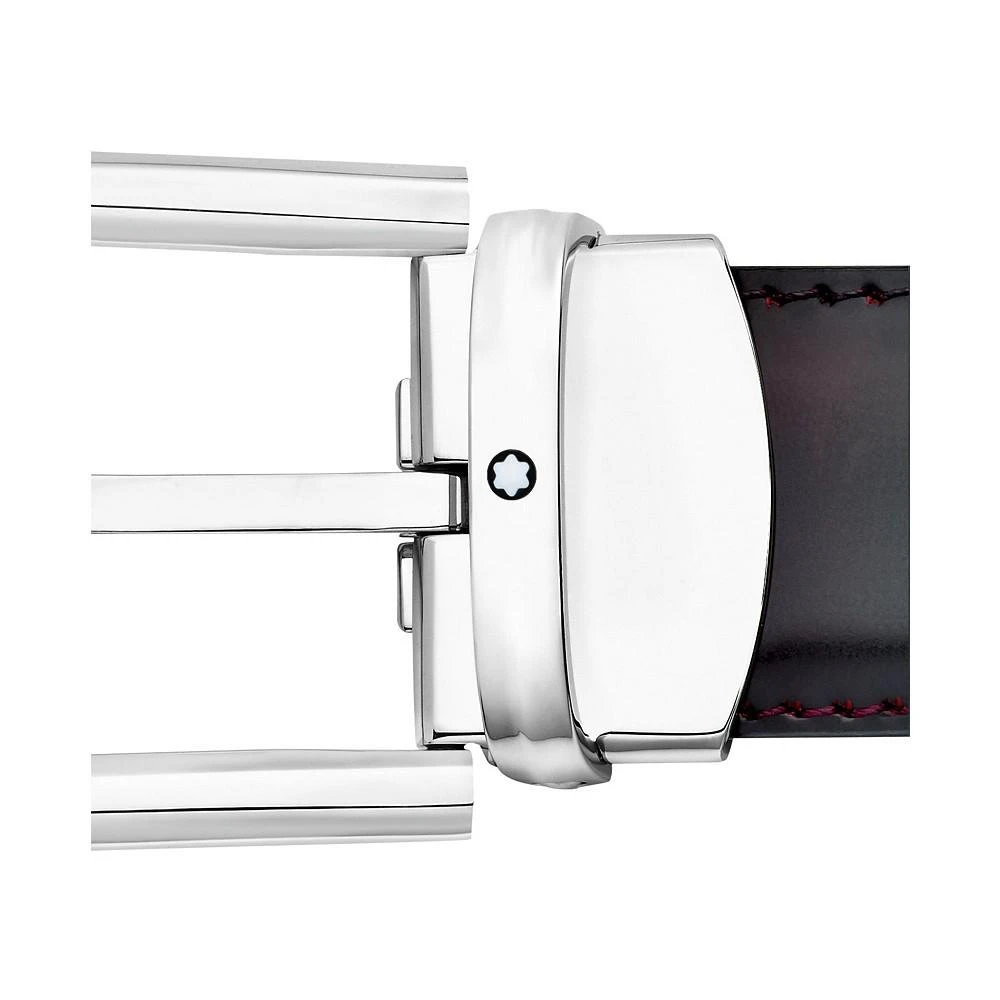 商品MontBlanc|Men's Horseshoe Buckle Leather Belt,价格¥2824,第4张图片详细描述