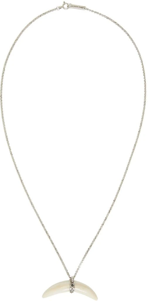 商品Isabel Marant|White Half Moon Necklace,价格¥1139,第1张图片