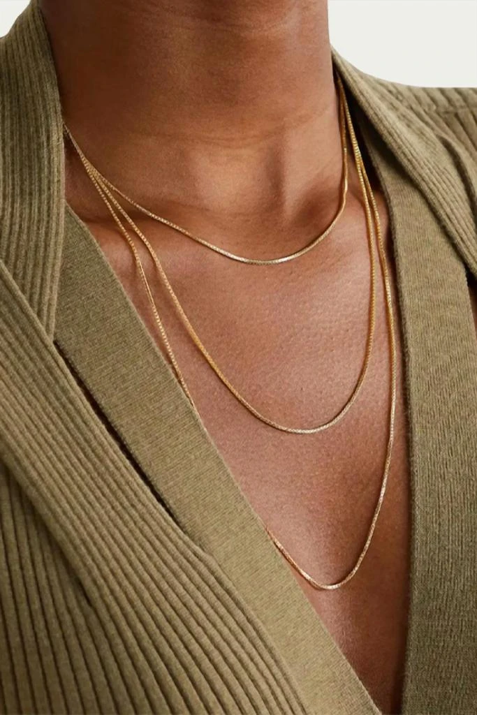 商品Crystal Haze|BOX CHAIN NECKLACE,价格¥288,第3张图片详细描述