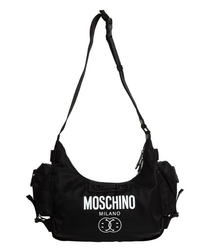 商品Moschino|Moschino Logo-Print Hobo Crossbody Bag,价格¥4930,第1张图片