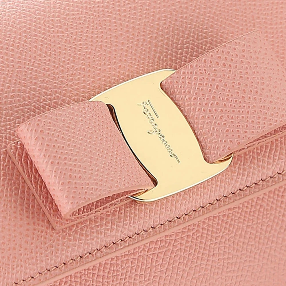SALVATORE FERRAGAMO 女士粉红色牛皮蝴蝶结迷你单肩包 22-D523-728164 商品