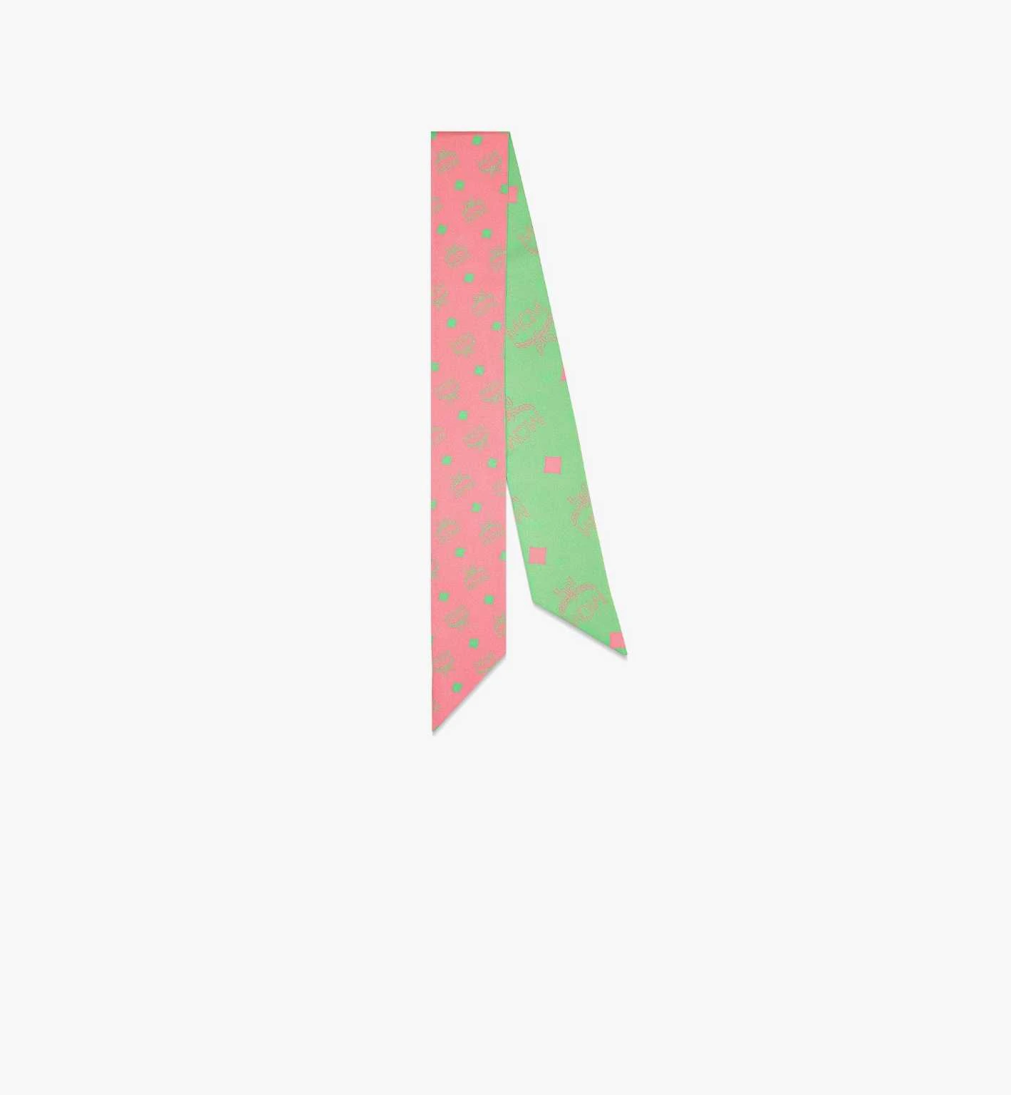 商品MCM|MCM 字母装饰 圍巾 男女同款情侣款粉紅綠色 色MEFCSSX07QV001-PLUMERIA,价格¥925,第1张图片