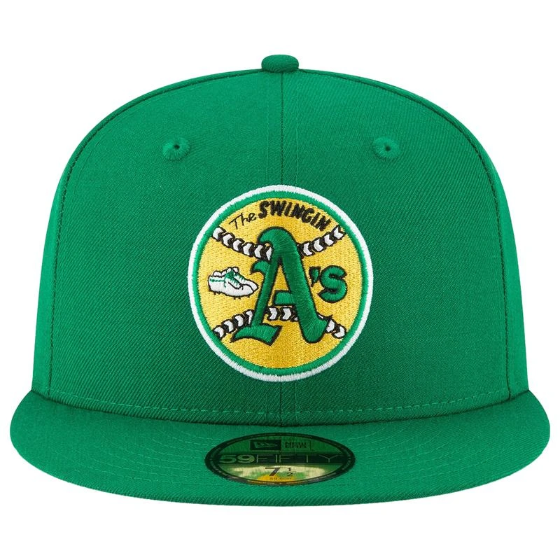 商品New Era|New Era A's Cooperstown Logo 59Fifty Fitted Cap - Men's,价格¥298,第2张图片详细描述