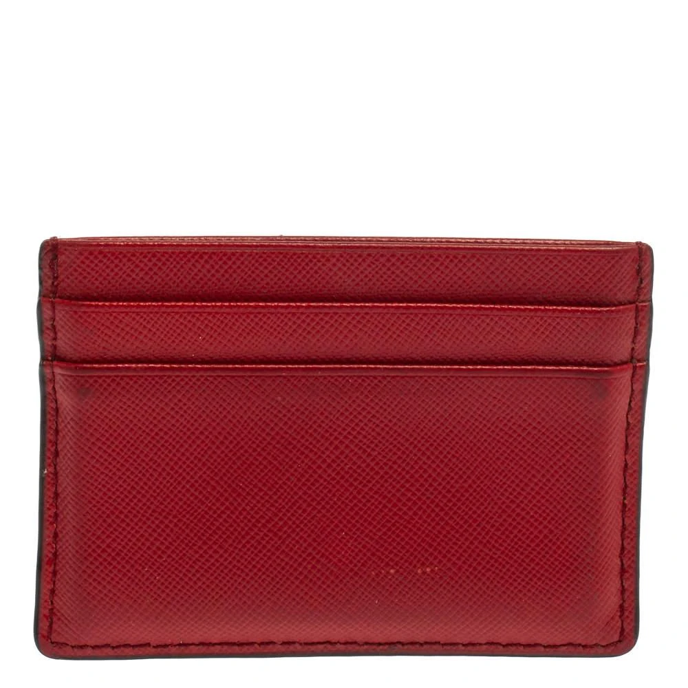 商品[二手商品] Tory Burch|Tory Burch Red Leather Robinson Card Holder,价格¥852,第4张图片详细描述