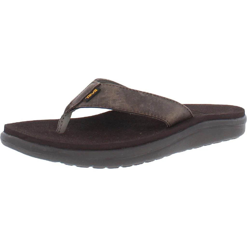 商品Teva|Teva Mens Voya Leather Slip On Thong Sandals,价格¥146,第1张图片