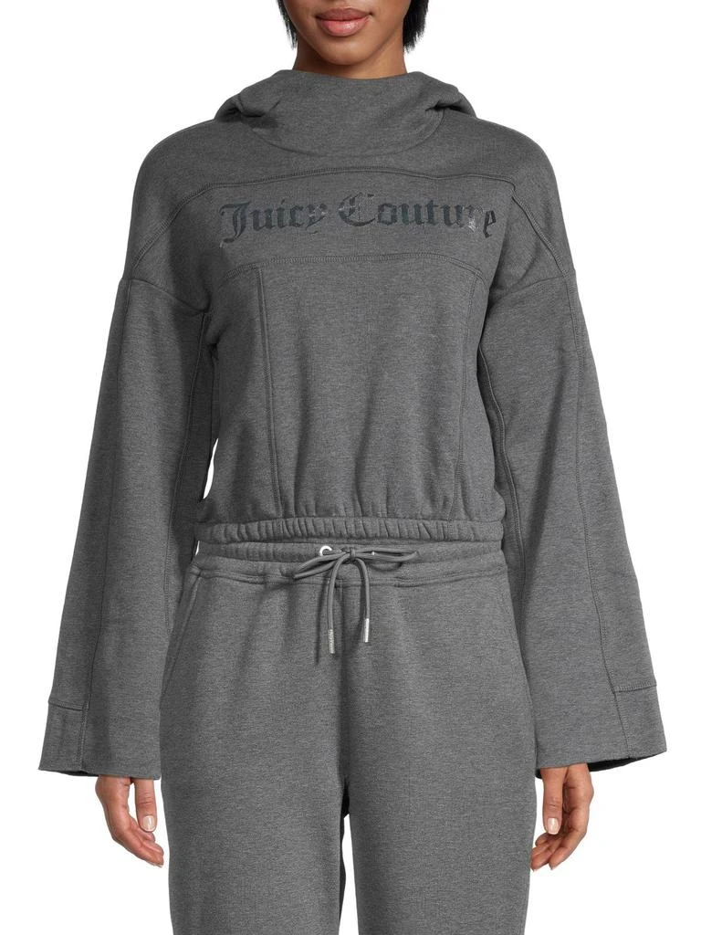 商品Juicy Couture|Heathered Cropped Hoodie,价格¥119,第1张图片