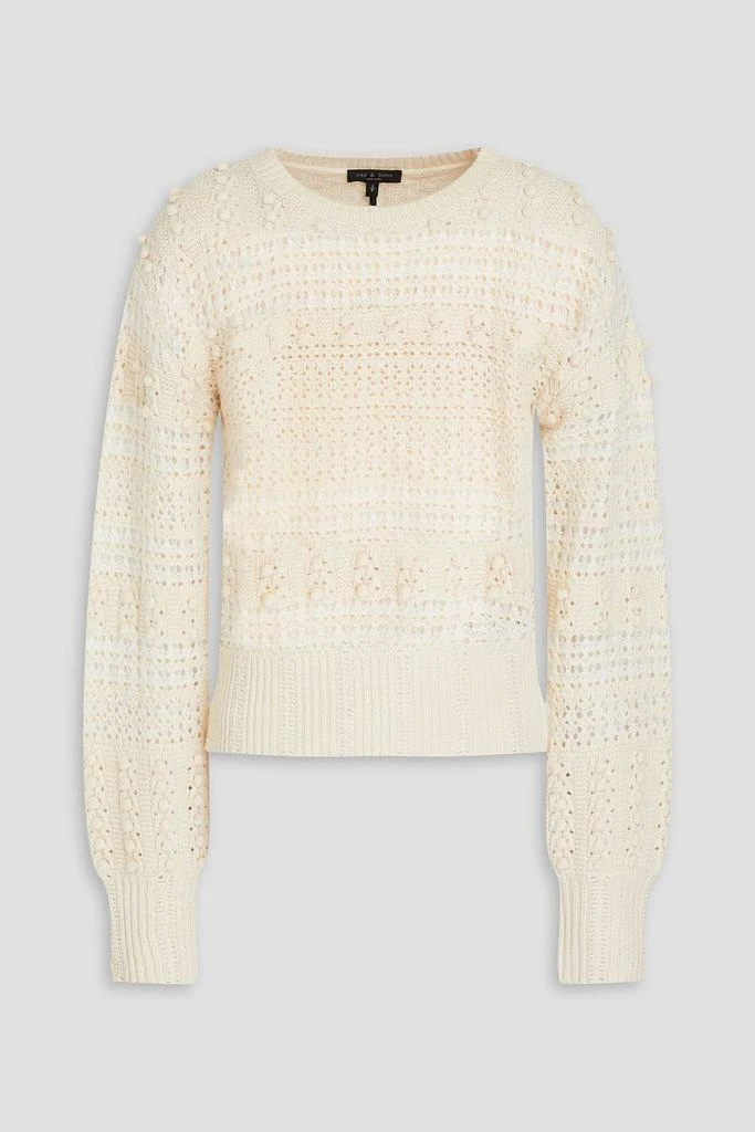 商品Rag & Bone|Lo pointelle-knit wool-blend sweater,价格¥1336,第1张图片