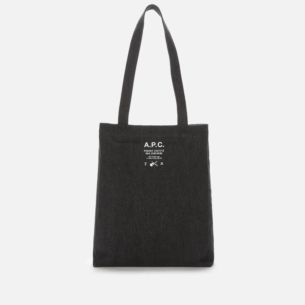 A.P.C. Women's Lou Tote Bag - Faux Black商品第3张图片规格展示