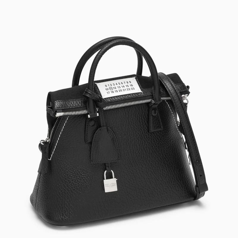 商品MAISON MARGIELA|5AC mini black leather bag,价格¥14663,第3张图片详细描述