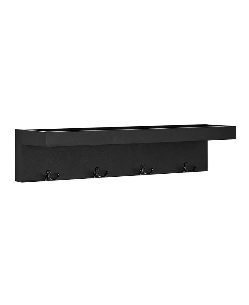 商品Danya B|Wall Mounted Entryway Coat Rack with Decorative Ledge Shelf and Hooks,价格¥244,第2张图片详细描述