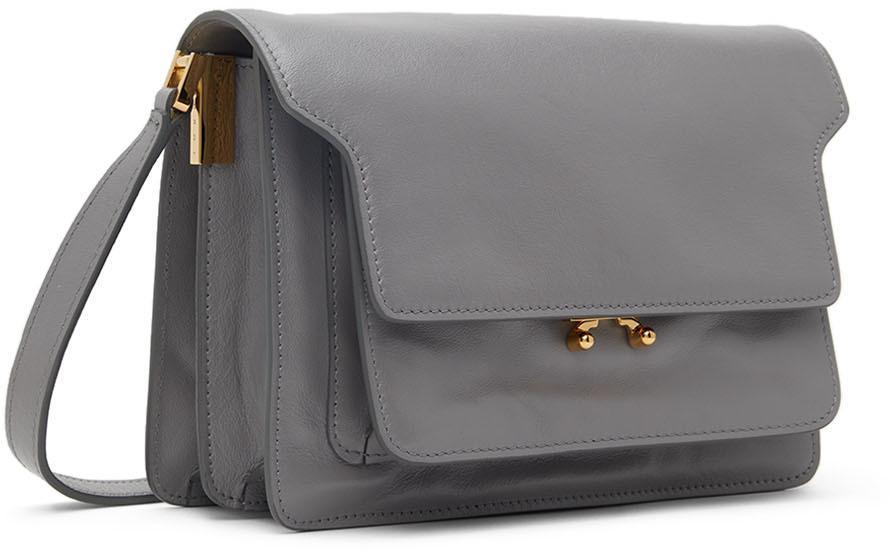 商品Marni|Gray Medium Soft Trunk Shoulder Bag,价格¥11545,第4张图片详细描述