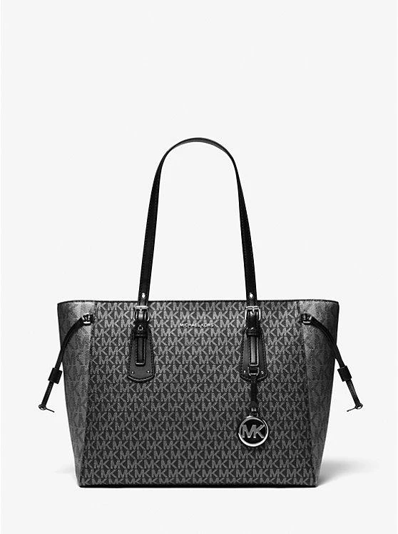 商品Michael Kors|Voyager Medium Two-Tone Metallic Logo Tote Bag,价格¥2234,第1张图片