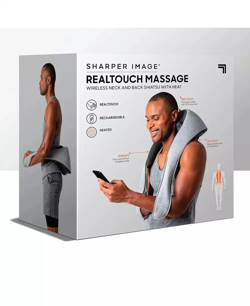 商品Sharper Image|Realtouch Shiatsu Massager, Warming Heat Soothes Sore Muscles, Nodes Feel Like Real Hands, Wireless & Rechargeable,价格¥761,第3张图片详细描述