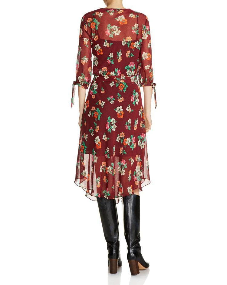商品Maje|Reselia Ruffled Floral Midi Dress ,价格¥1740,第2张图片详细描述