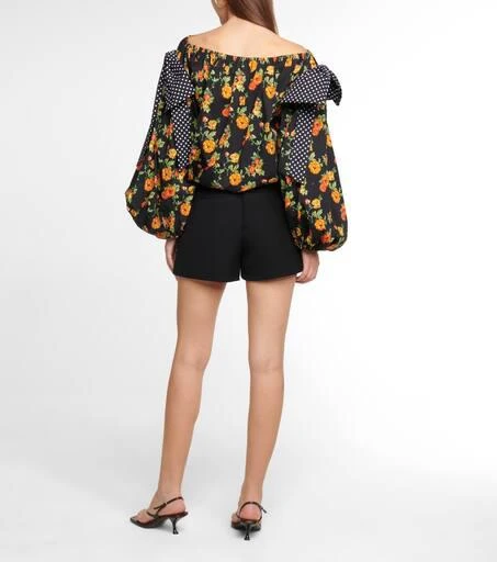 商品CAROLINE CONSTAS|Mason floral off-shoulder top,价格¥1466,第3张图片详细描述