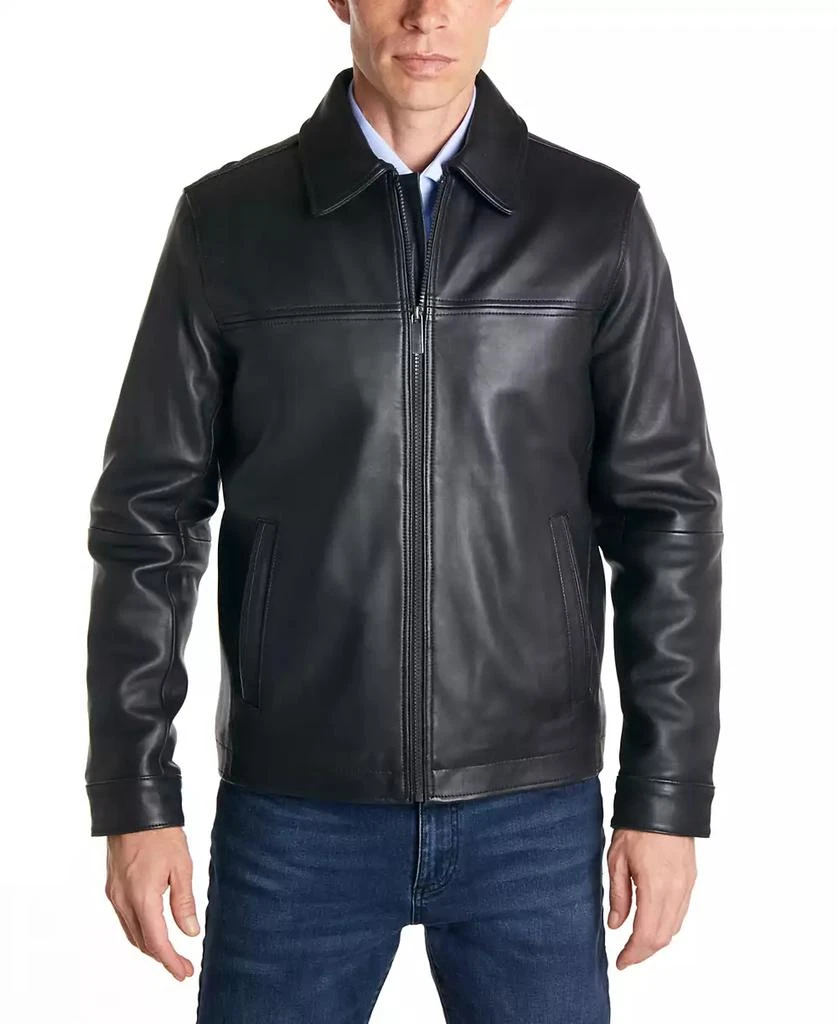 商品Perry Ellis|Men's Classic Leather Jacket,价格¥1346,第1张图片