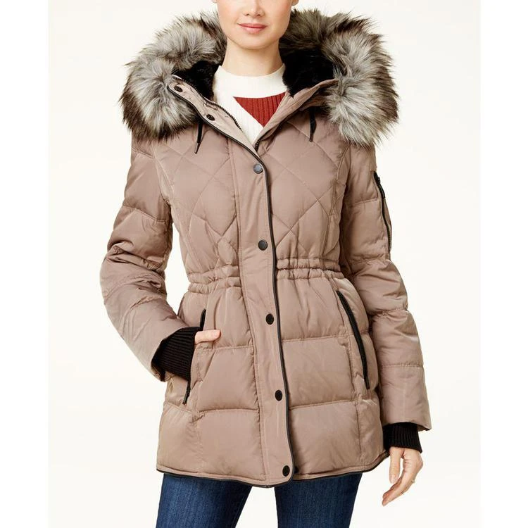 商品BCBG|Faux-Fur-Trim Hooded Puffer Coat,价格¥1272,第1张图片