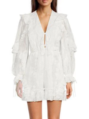 商品Ted Baker London|Puffball Ruffle Playsuit,价格¥1348,第1张图片