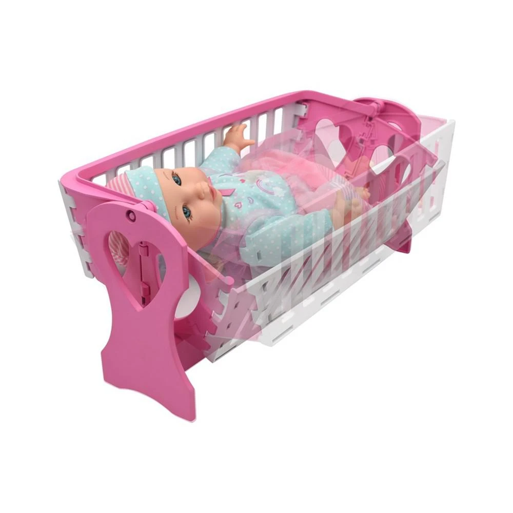 商品Little Darlings|2 in 1 Baby Doll Cradle and Carrier Play Set, 26 Piece,价格¥179,第2张图片详细描述