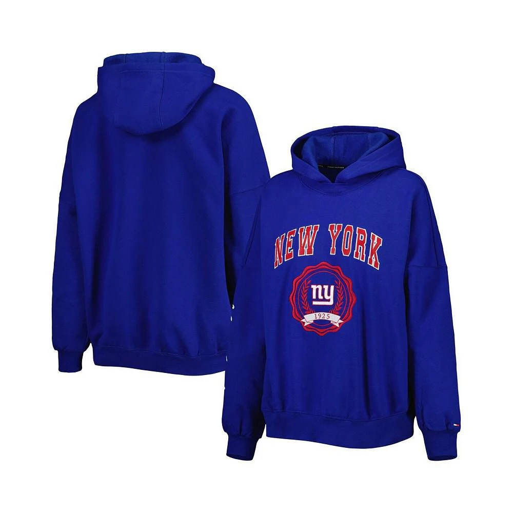 商品Tommy Hilfiger|Women's Royal New York Giants Becca Drop Shoulder Pullover Hoodie,价格¥505,第1张图片