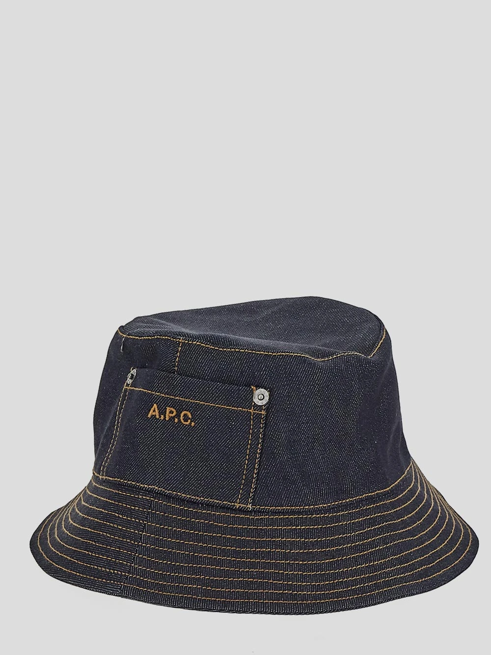 商品A.P.C.|A.P.C. 男士帽子 COCSXM24125IAI 蓝色,价格¥609,第4张图片详细描述