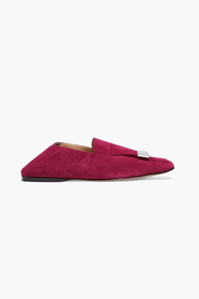 商品Sergio Rossi|sr1 suede collapsible-heel loafers,价格¥1648,第5张图片详细描述