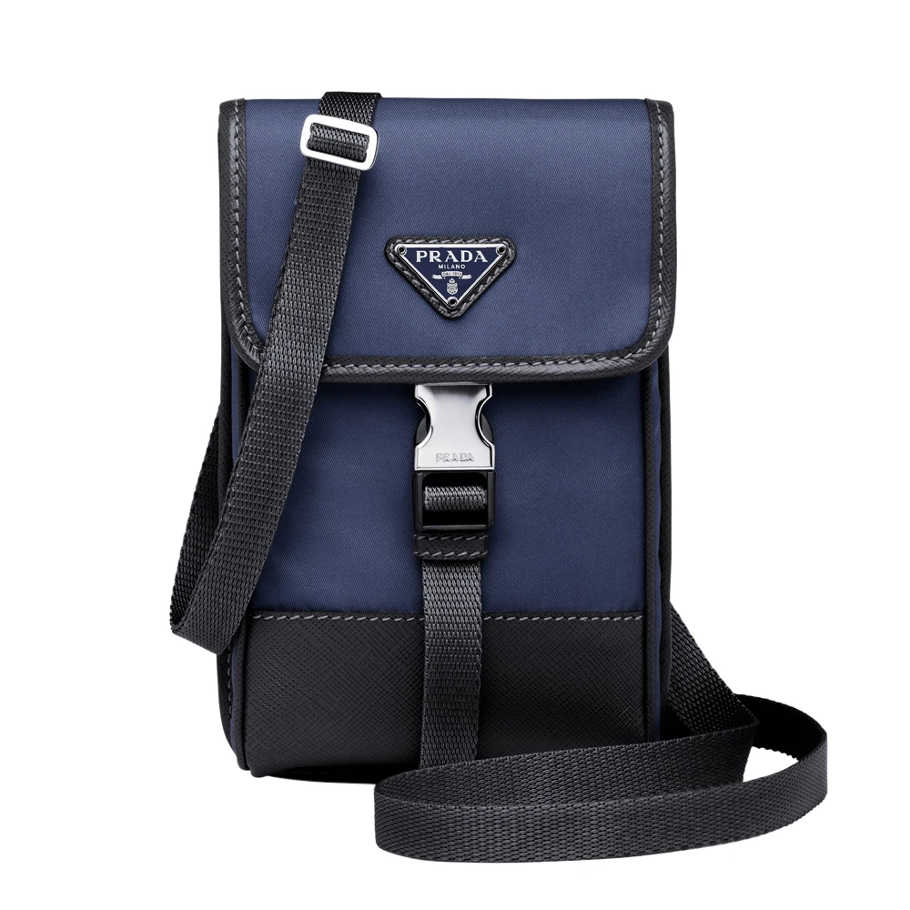 商品[国内直发] Prada|PRADA 海军蓝色男士手机包 2ZH109-2DMH-F0008,价格¥8338,第1张图片