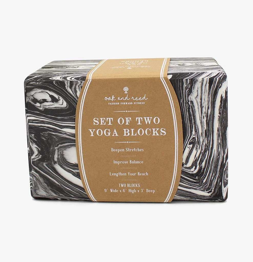 商品Oak and Reed|Form + Function Marbled Yoga Block Set,价格¥189,第4张图片详细描述