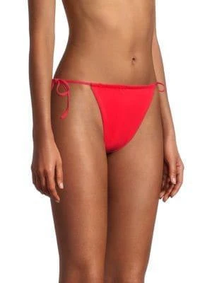 商品WeWoreWhat|Ruched String Bikini Bottom,价格¥72,第3张图片详细描述