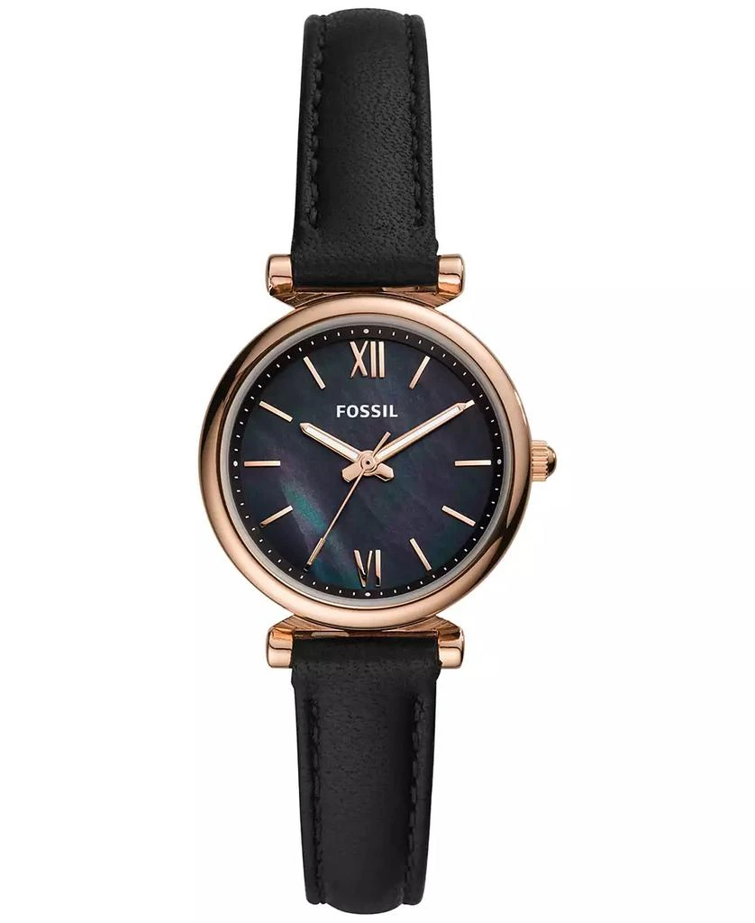 商品Fossil|Women's Carlie Mini Leather Strap Watch 28mm,价格¥759,第1张图片