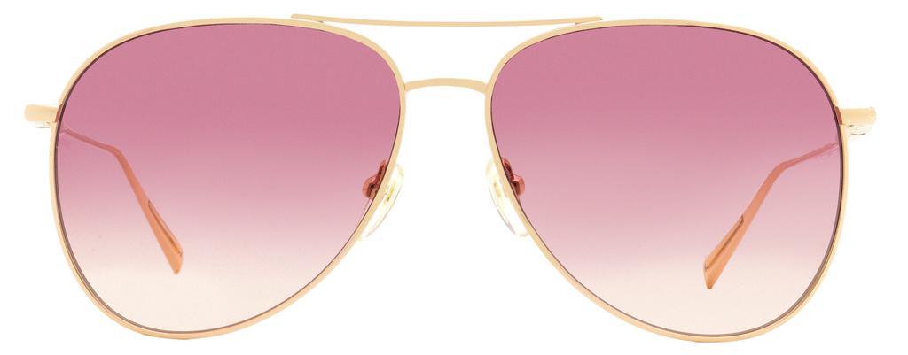 商品Longchamp|Longchamp Women's Aviator Sunglasses LO139S 770 Gold 59mm,价格¥363,第4张图片详细描述