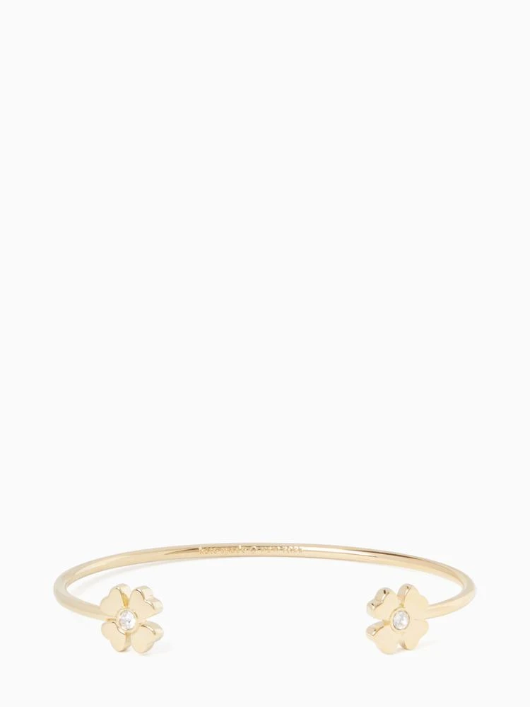 商品Kate Spade|dainty sparklers 4 leaf clover cuff,价格¥185,第1张图片