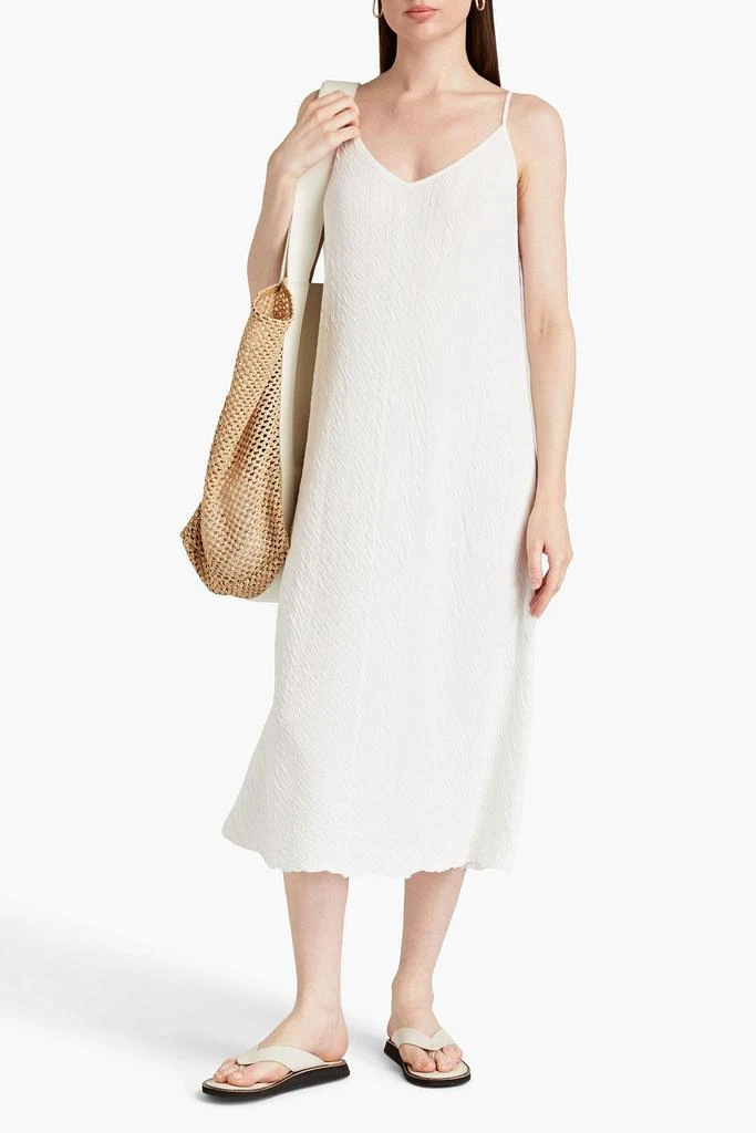 商品Joseph|Textured cotton midi slip dress,价格¥703,第2张图片详细描述