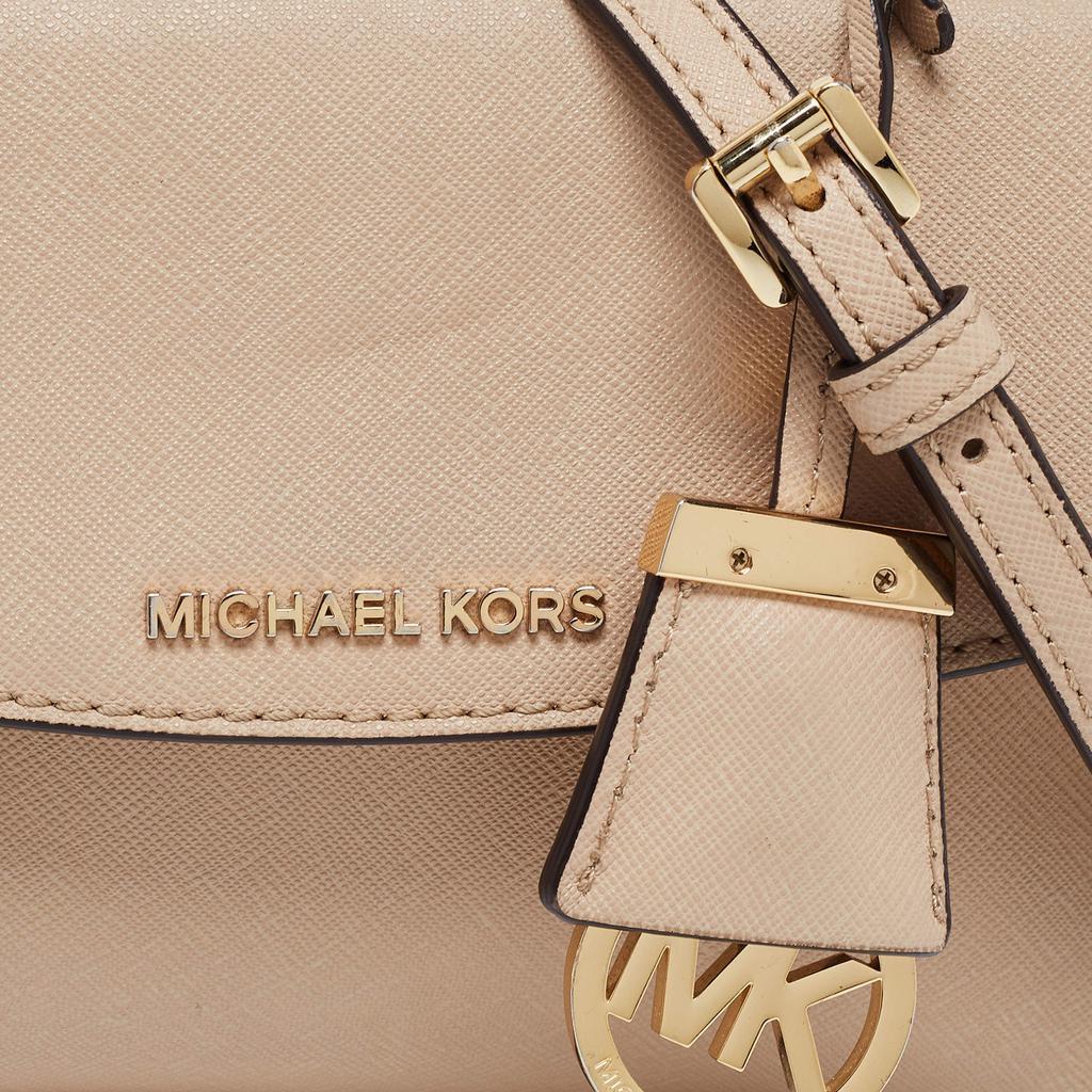 商品[二手商品] Michael Kors|Michael Kors Beige Saffiano Leather Ava Extra Small Top Handle Bag,价格¥1204,第7张图片详细描述