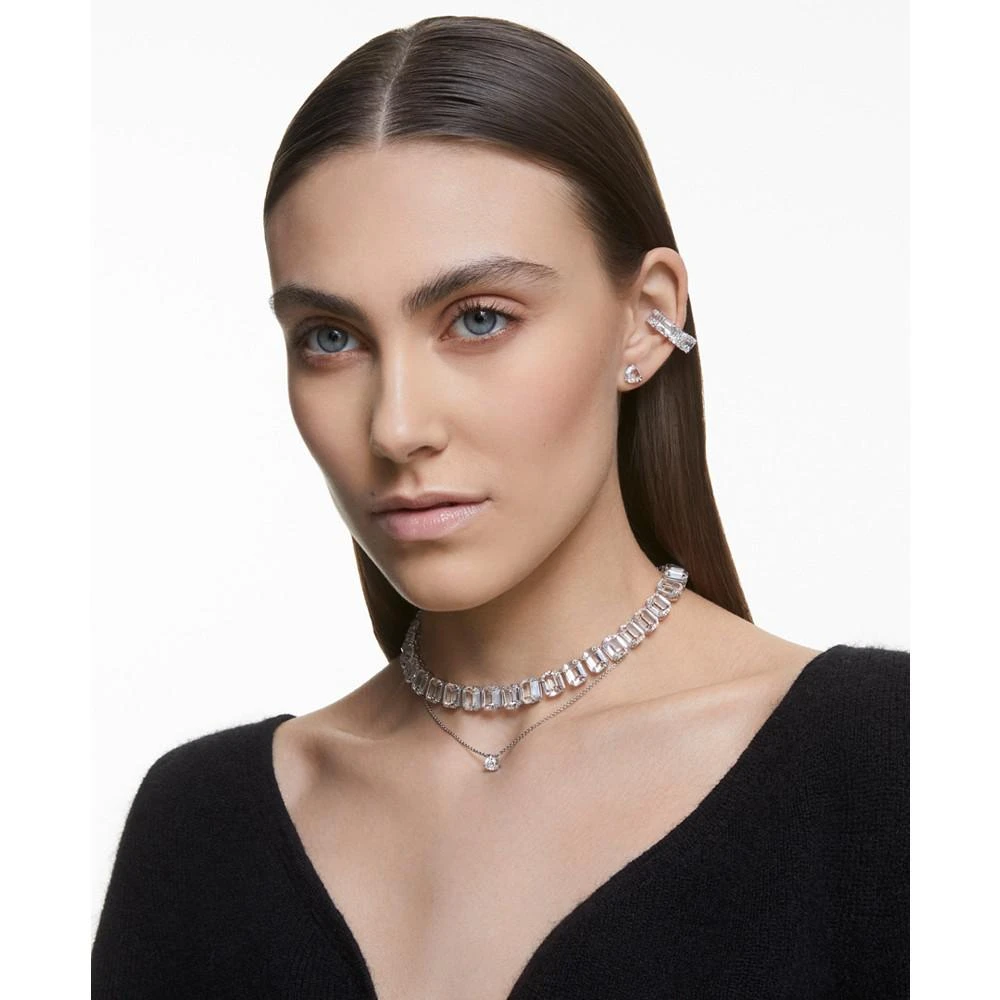 商品Swarovski|Rhodium-Plated Trilliant-Crystal Pendant Necklace, 14-7/8" + 2" extender,价格¥598,第5张图片详细描述