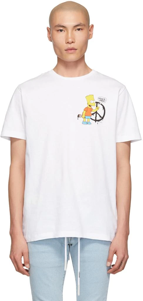商品Off-White|White Bart 'Peace' Slim T-Shirt,价格¥1971,第1张图片